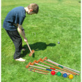 GAME CROQUET LARGE WOODEN OUTDOOR GAMES LAWN WEDDING GADGETS PARTY