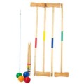 GAME CROQUET LARGE WOODEN - OUTDOOR GAMES GADGETS HOLIDAY PARTY FUN DECOR