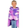 Kids Wrap Around Blanket Fantasy Wings Purple Butterfly