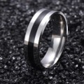 Exquisite Stainless Steel Black Band Ring