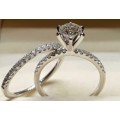 Absolutely Beautiful Wedding Engagement Ring Set