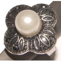 Pearl And Marcasite Dress Ring