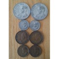 1968 Swart , bronze and nickel coins. R32