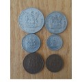 1971 Coat of Arms, bronze and nickel coins.) R24