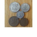 1972 Coat of Arms, bronze and coins.) 1c, 2c, 5c, 10c, 20c R24
