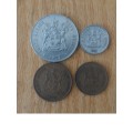 1973 Coat of Arms, bronze and nickel coins. 1c.2c.5c.50c R20