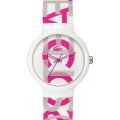 Lacoste Goa Pink/White Dial Rubber Watch