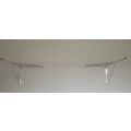 Washing line adjustable 1m to 3m Wall Mounted Fold Down
