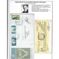 RSA - Variety - 12 President`s signatures on FDC`s. Neatly written up - in excellent condition.