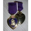 PURPLE HEART MEDAL MERIT ORDER USA gold plated enameled COPY
