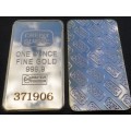 CREDIT SUISSE GOLD PLATED BAR 1 TR. OZ