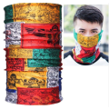 Bandana - Face Mask/Shield - Multipurpose seamless Sport tube scarf