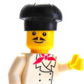 Building Blocks - Lego compatible - MiniFigure - No 14- Chef Grey Hat