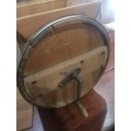 Awesome rare antique wooden cylinder butter churner