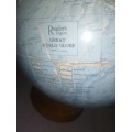 Earth globe on stand from the sixties