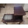 Telephone table with riempies seat