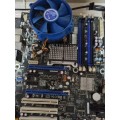 Intel board with cpu, fan please read