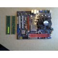 Core 2 Quad CPU + 4GB RAM + Motherboard + 8500GT