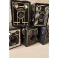 Vintage Camera Collection - Lot of 5 Kodak SIX-20 Box Cameras