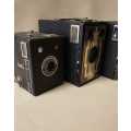 Vintage Camera Collection - Lot of 4 Kodak Cameras - Large Box