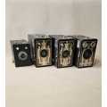 Vintage Camera Collection - Lot of 4 Kodak Cameras - Large Box
