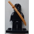 Lego ninjago black ninja figure