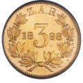 1898 3d Gold Sammy Marks Tickey | 1 of 215 Minted - MS63