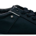 Replay Black Leather Laced Sneakers