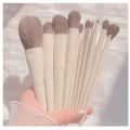 White Makeup Brushes Set - 10 Piece