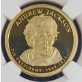 2008 US $1 Seventh President - Andrew Jackson*NGC PF69