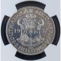 1937 SA 2 Shilling NGC*AU Details