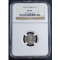 1954 SA 3 Pence * NGC PF66 - Some toning on coin