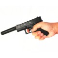 Toy Gun Airsoft BB Gun Metal Glock 43 Replica Pistol Semi-Alloy + Silencer