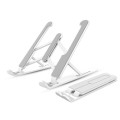 Laptop Stand Adjustable Notebook, Tablet, Cellphone Stand Foldable - White