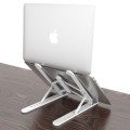 Laptop Stand Adjustable Notebook, Tablet, Cellphone Stand Foldable - White