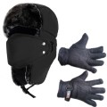 Winter Hat Trapper Hat Russian Hats Ushanka Hat + Complimentary Gloves