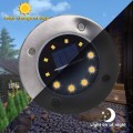4PCS Solar Powered 8 LED Ground Light For Borders Driveway Pathways