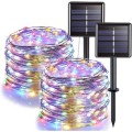 10m Solar Powered Fairy LED String Lights - 2 Pack - Color