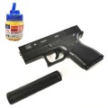 Air Soft BB Gun Glock 43 Replica Pistol Semi-Alloy Metal Toy Gun +1000 BB