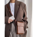 Wallets for Men & Women and Minimalist Sling Bag Unisex Crossbody Bag - Brown Sling Bag + Brown