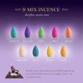 Backflow Incense Cones - 6 Natural Flower Fragrance - Pack Of 50