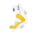 Compression Sports Socks Professional Basketball Impact Protection - 24 Purple & Yellow