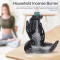 Back Flow Incense Burner - Goddess Hand + 50 Floral Scented Backflow Cones