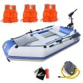 Military Grade Inflatable Dinghy Boat Fishing Boat +12V 60lb Electric Motor - 270 cm
