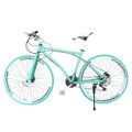 SLH 26` Bicycle 21 Speed Road Bike Light Weight Bicycle - White/Turquoise