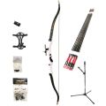 SANLIDA Olympic Style Recurve Bow 18lb + Carbon Stabilizer Set + Bow Stand