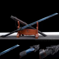 TAKASHI Battle Ready Samurai Sword Katana Sword Hand Crafted - Black Amarok