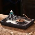 Back Flow Incense Burner - Kwun Lwun + 20 Backflow Incense Cones