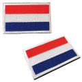 Dutch National Flag Loop Hook Patch Armband-Pack Of 2-Embroidered- 8 x 5cm