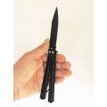Butterfly Knife Balisong - Trainer Comb + Black